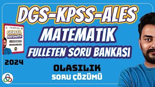 OLASILIK SORU ÇÖZÜMÜ  2024 DGS KPSS ALES MATEMATİK SORU BANKASI [upl. by Elburt552]