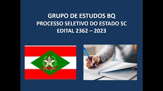 PROCESSO SELETIVO PROFESSORES DE SC  EDITAL 2023 [upl. by Enilrahc]