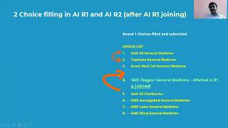 All India PG Medical Counseling Round 1  Pointers for Choice Filling [upl. by Vargas886]