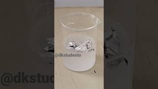 Sodium hydroxide vs Aluminium foil scienceexperiment shorts [upl. by Fang]