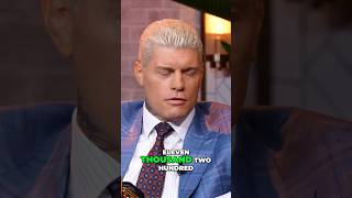 Cody rhodes on all in selling out in 23 minutes codyrhodes wwe aew shorts viralvideo [upl. by Nixie]