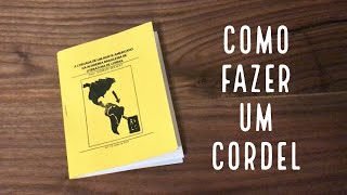 Como fazer um folheto de cordel  Literatura de Cordel [upl. by Robena]