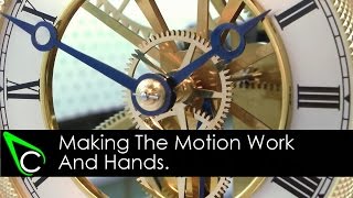 Clockmaking  How To Make A Clock  Part 16  Making The Motion Work And Hands [upl. by Arehc]