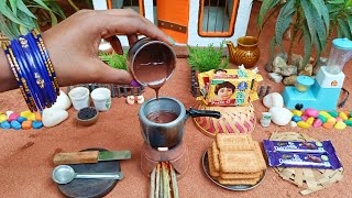 Miniature ParleG Biscuit Cake  Chocolate Cake Recipe  Simple And Tasty  Miniature Housewife [upl. by Linskey146]