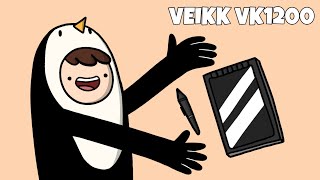 Improve Your Animation On FlipaClip With Veikk VK1200  Unboxing amp Review [upl. by Annaeoj]