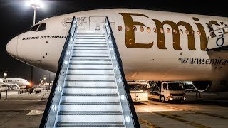 TRIP REPORT  Emirates  Boeing 777300ER  Bangkok  Dubai BKKDXB  Economy Class [upl. by Ignatz]