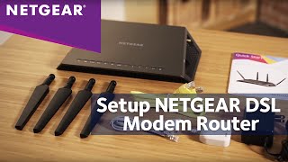 How To Install a NETGEAR DSL Modem Router [upl. by Diamond776]