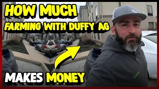 How Much Farming With Duffy Ag Makes Money On YouTube 2024 [upl. by Nosidam860]