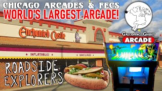 Worlds Largest Arcade Galloping Ghost Tour  Enchanted Castle  Portillos Review  MidQwest 19 [upl. by Debra]