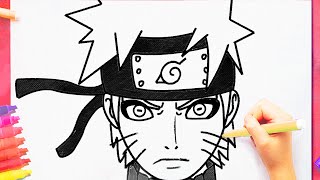 Comment Dessiner Naruto Mode Sage Facilement  Naruto Shippuden Dessins [upl. by Illil]