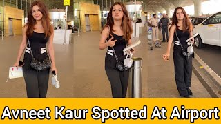 Avneet Kaur Spotted At Airport [upl. by Macpherson]