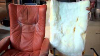 Horholyuk Somerset Stressless SemiAniline Recliner amp Ottoman Full Color Restoration [upl. by Branden550]