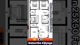 25x50 house plan with car parking [upl. by Yllil528]