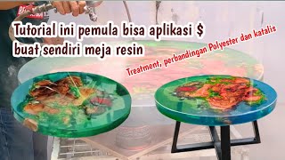 Meja resin pemula bisa buat sendiri [upl. by Lona194]