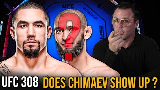 Does Chimaev Show Up  UFC 308 Whittaker vs Chimaev [upl. by Ammadas]