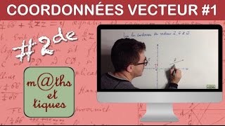 Lire les coordonnées dun vecteur  Seconde [upl. by Onder51]