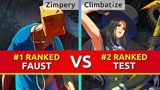 GGST ▰ Zimpery 1 Ranked Faust vs Climbatize 2 Ranked Testament Guilty Gear Strive [upl. by Ffoeg551]