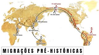 Migrações na PréHistória  Compreenda as Principais teorias de Como o Homem Migrou da África [upl. by Anallese]