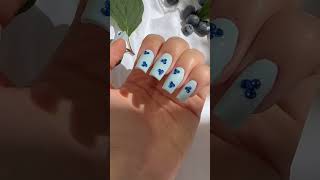 BLUEBERRY nails tutorial 🫐❗️ summernails nailart blueberry [upl. by Taka114]