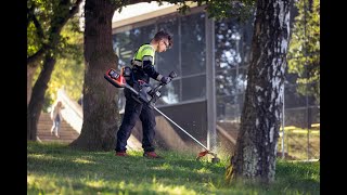 BOSCH Easy Shear cordless Grass trimmer  Shrub cutter Review 2021 [upl. by Rozelle]