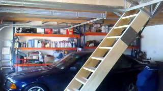 Retracting loft staircase [upl. by Boynton]