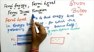 Fermi Energy  Fermi Level  Fermi Dirac Function [upl. by Pironi]