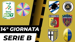 SIMULAZIONE 14 GIORNATA SERIE B DERBY CATANZAROCOSENZA E SAMPDORIASPEZIA [upl. by Elleirua]