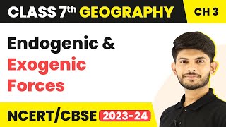 Endogenic and Exogenic Forces  Our Changing Earth  Class 7 Geography [upl. by Ario392]