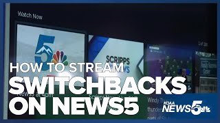 Stream the Switchbacks all season long in southern Colorado on your favorite News5 app [upl. by Tteirrah]