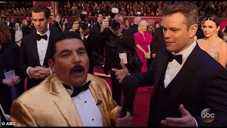 Guillermo ft Matt Damon  Jimmy Kimmel Live  Oscars [upl. by Dripps]