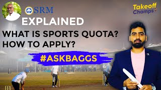 🔴 Sports Quota Admissions College Explained Ask Baggs with SRM Director livestream admissions [upl. by Alokin417]