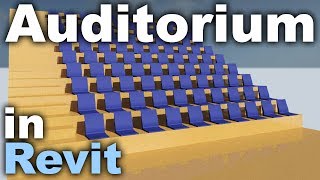 Auditorium in Revit Tutorial [upl. by Cleo]