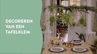 Kersttafel feestelijk aankleden met een tafelklem [upl. by Ruperto]