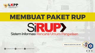 Cara input paket pekerjaan penyediaswakelola secara manual di Aplikasi SiRUP [upl. by Landis643]