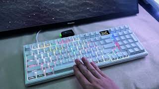 Customized white keyboard mechanical from Leopold daily keyboard showcase [upl. by Tine]