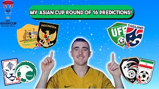 ASIAN CUP ROUND OF 16 PREDICTIONS [upl. by Leirad]