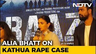 As A Citizen Of This Country I Am Hurt Alia Bhatt On Kathua Rape Case [upl. by Nosreve]