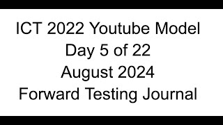 Forward Testing  Day 5 of 22  2022 Youtube Model [upl. by Enohpets634]