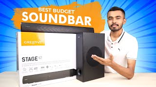 Best Budget Soundbar 2023 ⚡️160W⚡️ Creative Stage v2 Soundbar with subwoofer Review [upl. by Leahcimed898]