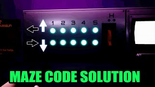 FNAF Security Breach  Maze Code  Control Key Location Mazercise [upl. by Dragoon234]