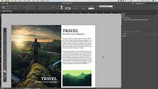 Travel magazine creation  Adobe indesign indesign [upl. by Eneirda]