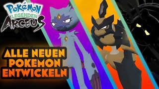 ALLE neuen Hisui Pokemon SCHNELL amp EINFACH entwickeln Pokemon Legenden Arceus [upl. by Aerdnas]