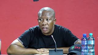 CIC Julius Malema Addresses EFF Press Conference [upl. by Adnalro]