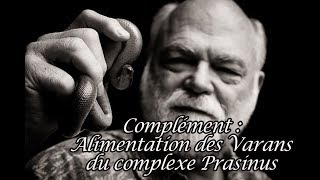 Complément  Alimentation des Varans du complexe Prasinus [upl. by Honorine]