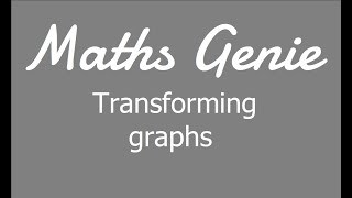 Transforming Graphs [upl. by Intruoc]