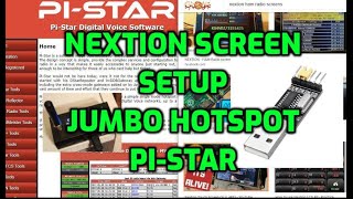 NextIon screen SETUP MMDVM Jumbo Hotspot PiStar [upl. by Winnie103]