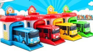 Tayo the little bus toys video  Toy cars build a new road [upl. by Epstein253]