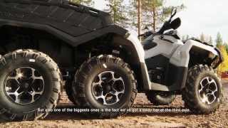 2015 CanAm Outlander 6x6 ATV Features  6FEEL DRIVE [upl. by Ayle949]