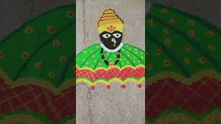 Nadan parinde myrangoli rangoli shortsvideo art reels festivalrangoli viralshorts festival [upl. by Rainie]