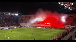 SUPER ATMOSFERĂ la Sibiu Sa cântat imnul României pe noul stadion Hagi premiat [upl. by Donal]